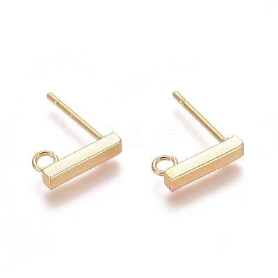 304 Stainless Steel Stud Earring Findings STAS-E482-03B-G-1