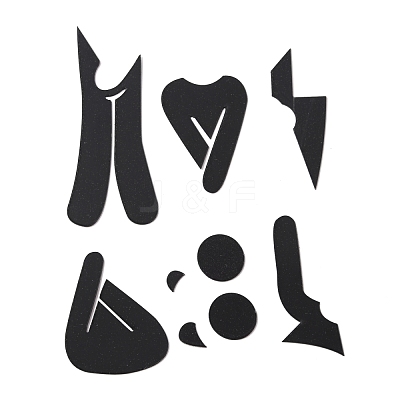 3D Plastic Self-Adhesive Man & Woman Pattern Mirror WC Sign DIY-WH0308-145B-1