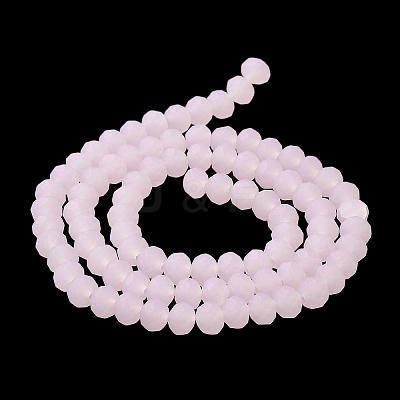 Imitation Jade Solid Color Glass Beads Strands EGLA-A034-J6mm-MD02-1