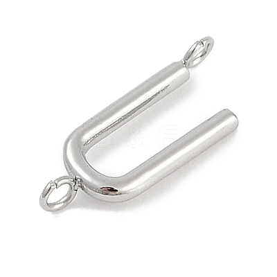 304 Stainless Steel Letter Connector Charms LS-STAS-M108-01P-21-1