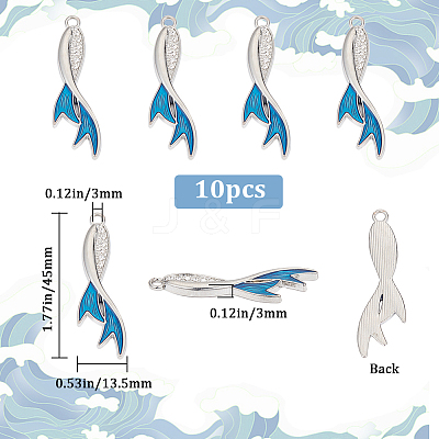 10Pcs Alloy Rhinestone Pendants FIND-SC0007-77-1