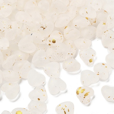 Frosted Transparent Acrylic Beads OACR-F013-10-1