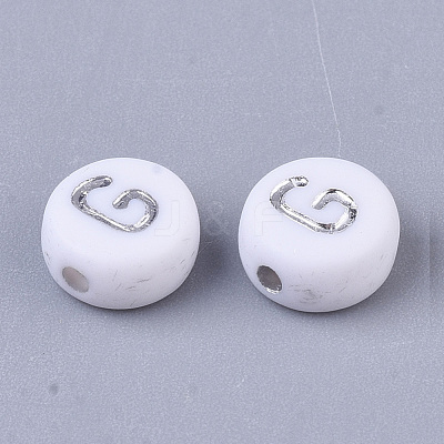 Plating Acrylic Beads X-PACR-R243-04G-1