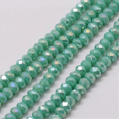 Electroplate Glass Bead Strands GLAA-K016-2x3mm-07FR-1
