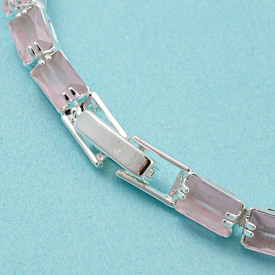 Rack Plating Brass Rectangle Link Chain Bracelet BJEW-Q771-05S-1