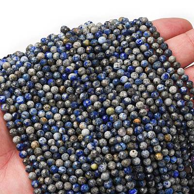 Natural Lapis Lazuli Beads Strands G-RM2025-A24-4mm-1