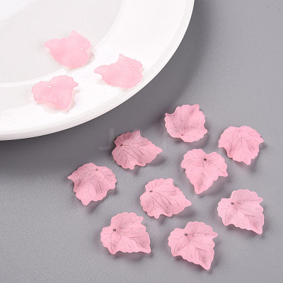 Autumn Theme Transparent Frosted Acrylic Pendants PAF002Y-10-1