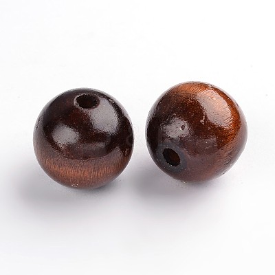 Natural Wood Beads X-TB25MMY-6-1