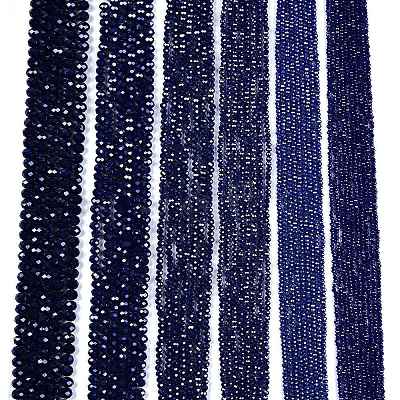 Electroplate Glass Beads Strands EGLA-A044-P4mm-A07-1