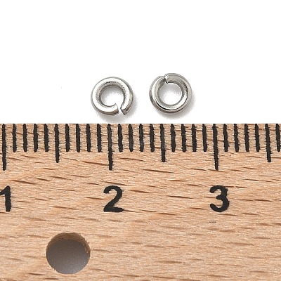 Tarnish Resistant 304 Stainless Steel Open Jump Rings X-STAS-E067-07-4mm-1
