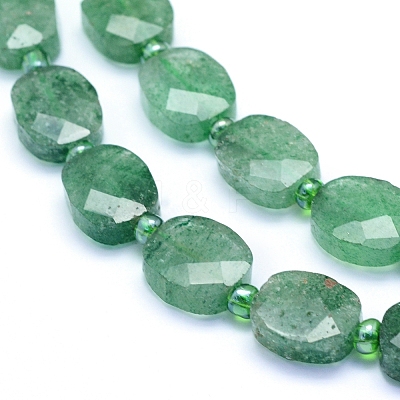 Natural Green Strawberry Quartz Beads Strands G-L552K-01B-1
