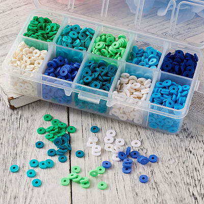 Handmade Polymer Clay Beads CLAY-TA0001-09-1
