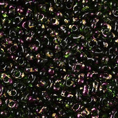 Picasso Spray Painted Glass Seed Beads SEED-T006-04-19-1