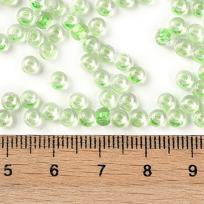 Transparent Inside Colours Glass Seed Beads SEED-A032-04C-1