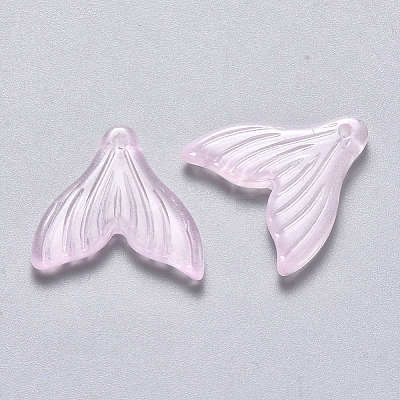 Transparent Spray Painted Glass Pendants LS-X-GLAA-S190-009A-05-1