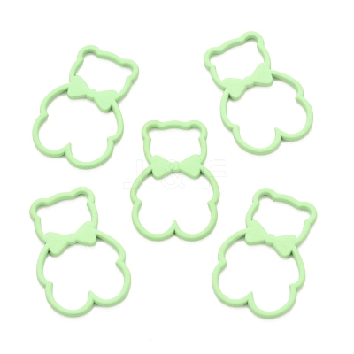 Spray Painted Alloy Pendents PALLOY-F278-01E-1