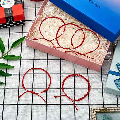 5Pcs 5 Style Nylon Thread Woven Braided Bracelets Set BJEW-SW00054-1