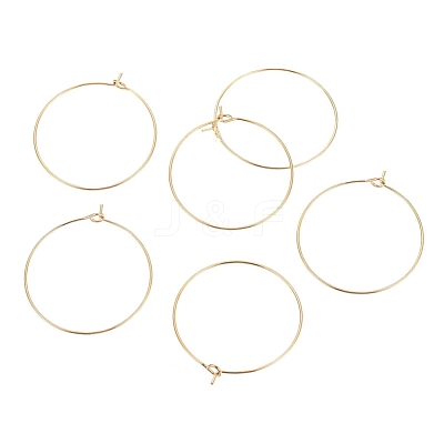 Ion Plating(IP) 316L Surgical Stainless Steel Hoop Earring Findings STAS-G130-03G-30MM-1
