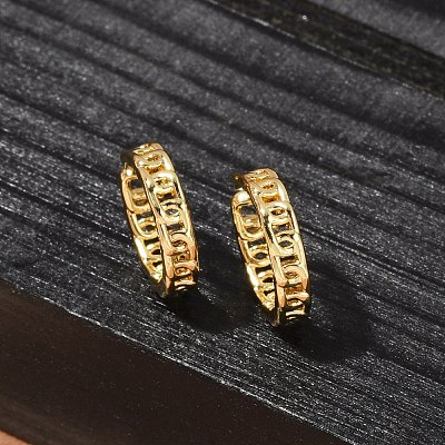 Brass Cuff Earrings EJEW-H154-04G-1