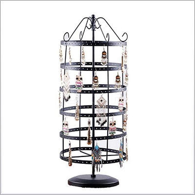 6-Tier Rotatable Iron Earring Display Towers PW-WG73263-01-1
