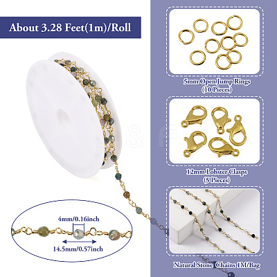 DIY Chain Bracelet Necklace Making Kit DIY-TA0006-09B-1