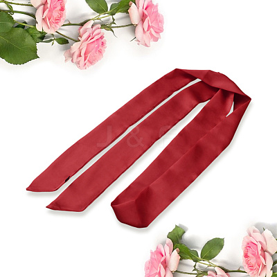 Long Polyester Silk Scarf for Women Girls AJEW-WH20042-77D-1