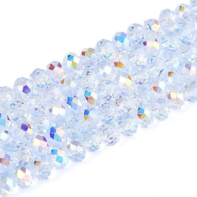 Transparent Glass Beads Strands EGLA-N016-4mm-02-1