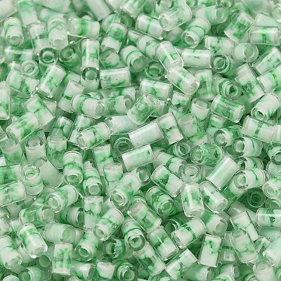 Two Tone Inside Colours Transparent Glass Seed Beads SEED-C004-05B-1