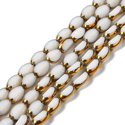 Electroplate Glass Beads Strands EGLA-P061-02A-07-1
