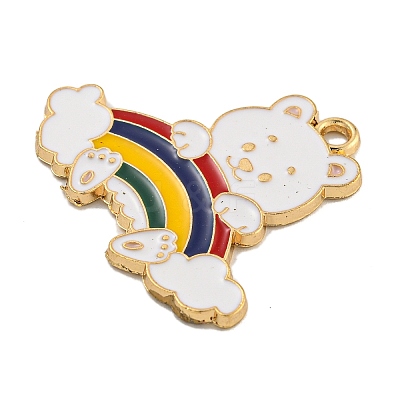 Alloy Enamel Pendants ENAM-H045-02B-G02-1