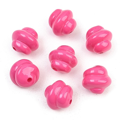 Opaque Acrylic Beads OACR-H034-39I-1