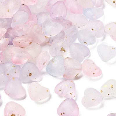 Frosted Transparent Acrylic Beads X1-OACR-F013-05-1