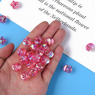1-Hole Transparent Acrylic Buttons MACR-S373-129-C-1