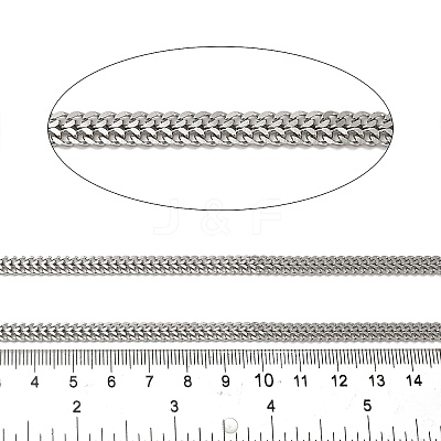 304 Stainless Steel Curb Chains CHS-C013-01C-P-1