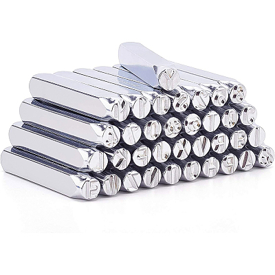 Iron Metal Stamps Set AJEW-BC0005-92-1