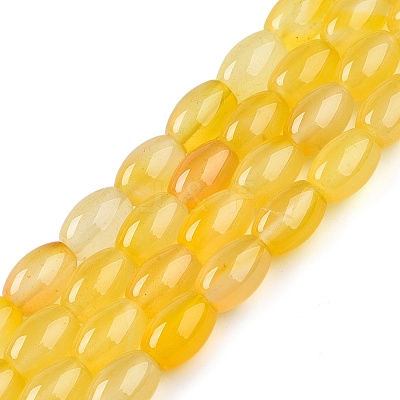 Dyed Natural Agate Beads Strands G-T141-15B-02-1