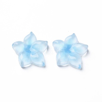Transparent Epoxy Resin Cabochons CRES-S365-23B-1