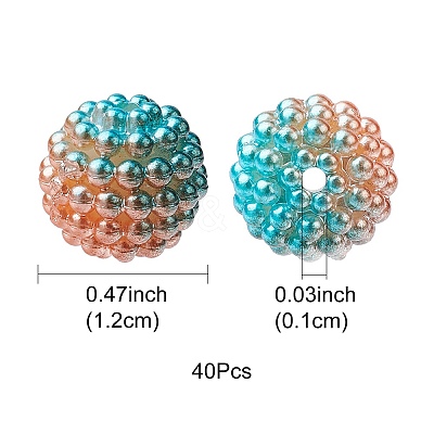 Imitation Pearl Acrylic Beads OACR-FS0001-42A-1