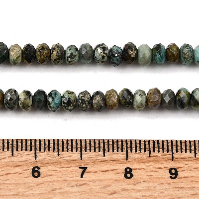 Natural African Turquoise(Jasper) Beads Strands G-F717-02B-01-1