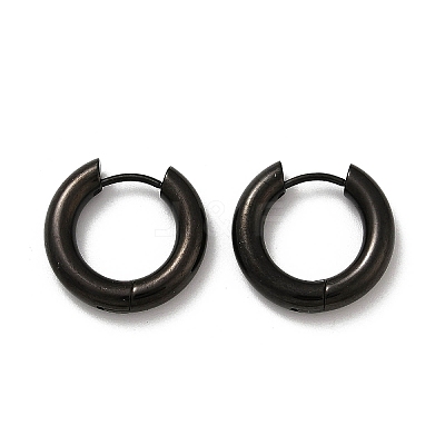 202 Stainless Steel Polishing Hoop Earrings EJEW-M106-02EB-02-1