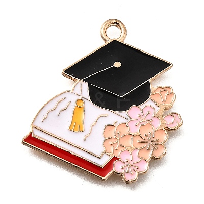 Alloy Enamel Pendants ENAM-D302-02KCG-05A-1