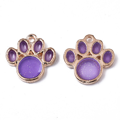 Alloy Resin Pendants RESI-R430-02C-LF-1
