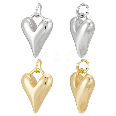 12Pcs 2 Colors Brass Pendants KK-ME0002-18-1