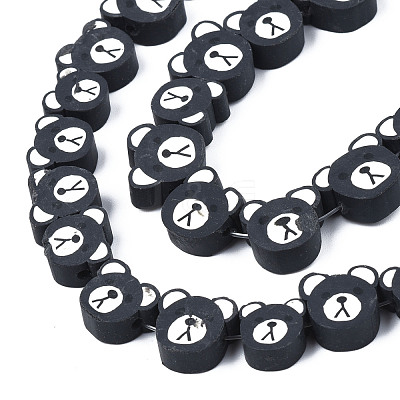 Handmade Polymer Clay Beads Strands CLAY-T020-15-1