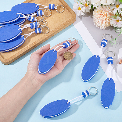 10Pcs Iron Plastic Keychains KEYC-GF0001-27B-1