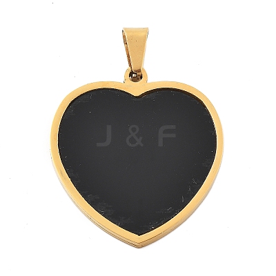 304 Stainless Steel Pendants STAS-F313-08G-1
