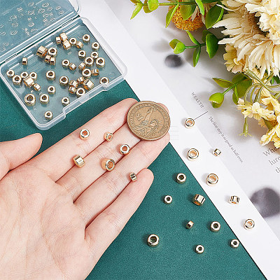 60Pcs 3 Styles Brass Beads KK-BC0012-39-1