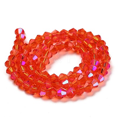 Transparent Electroplate Glass Beads Strands LS-EGLA-A039-T4mm-L14-1