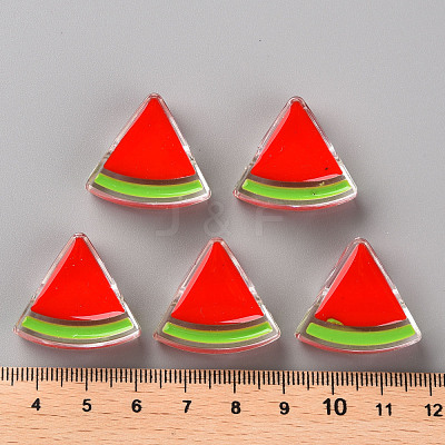 Transparent Enamel Acrylic Beads TACR-S155-001F-1