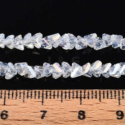 Electroplate Imitation Jade Glass Beads Strands X-GLAA-N023-4mm-01-1